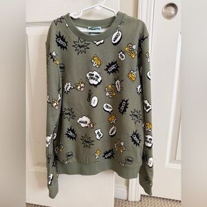 KENZO Kids Sweatshirt Green Tiger Print Graphic Crewneck Size 12A (150cm) NWT